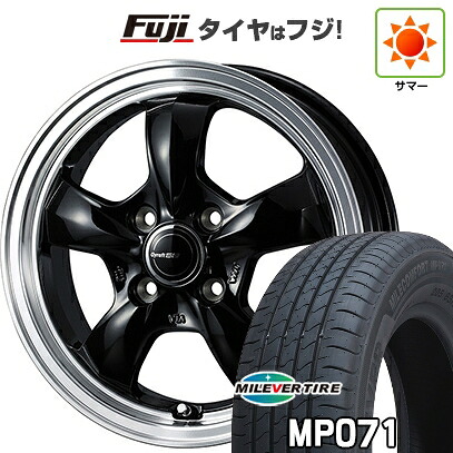 【新品国産車用4穴100】 夏タイヤ ホイール4本セット 185/60R15 ミレバー ミレコンフォート MP071(限定) WEDS ウェッズ グラフト 5S 5.5J 15インチ(送料無料)