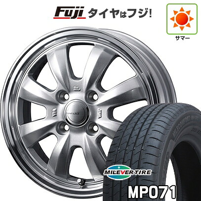 【新品国産車用4穴100】 夏タイヤ ホイール4本セット 185/60R15 ミレバー ミレコンフォート MP071(限定) WEDS ウェッズ グラフト 8S 5.5J 15インチ(送料無料) 50,040円