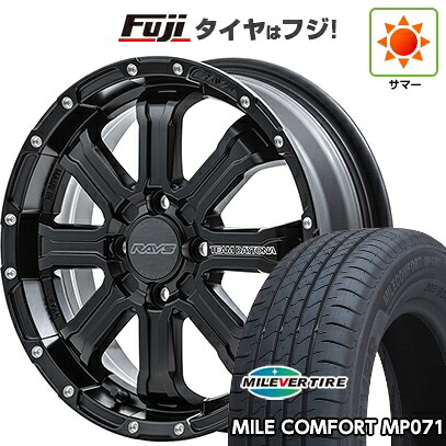 【新品 軽自動車】ハスラー デリカミニ(4WD) 夏タイヤ ホイール4本セット 165/60R15 ミレバー ミレコンフォート MP071(限定) RAYS レイズ デイトナ FDX-K 5J 15インチ(送料無料)
