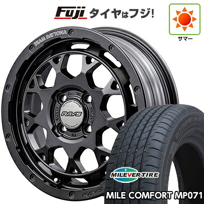 【新品 軽自動車】ハスラー デリカミニ(4WD) 夏タイヤ ホイール4本セット 165/60R15 ミレバー ミレコンフォート MP071(限定) RAYS レイズ デイトナ M9+ SPEC-M 5J 15インチ(送料無料)｜フジコーポレーション
