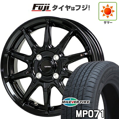 【新品国産車用4穴100】 夏タイヤ ホイール4本セット 185/65R15 ミレバー ミレコンフォート MP071(限定) ホットスタッフ ジースピード G-05 6J 15インチ(送料無料)
