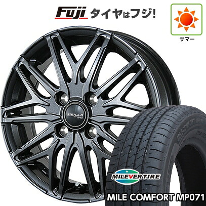 【新品 軽自動車】ハスラー デリカミニ(4WD) 夏タイヤ ホイール4本セット 165/60R15 ミレバー ミレコンフォート MP071(限定) トピー シビラ NEXT W45 4.5J 15インチ(送料無料)