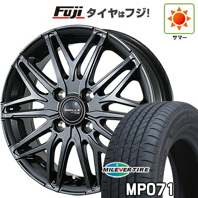 【新品国産車用4穴100】 夏タイヤ ホイール4本セット 185/60R15 ミレバー ミレコンフォート MP071(限定) トピー シビラ NEXT W45 5.5J 15インチ(送料無料)