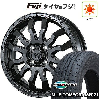 【新品 軽自動車】ハスラー デリカミニ(4WD) 夏タイヤ ホイール4本セット 165/60R15 ミレバー ミレコンフォート MP071(限定) トピー ヴァブロ RR-01 4.5J 15インチ(送料無料)