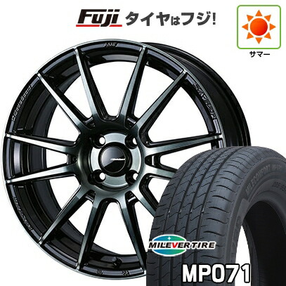 【新品国産車用4穴100】 夏タイヤ ホイール4本セット 185/65R15 ミレバー ミレコンフォート MP071(限定) WEDS ウェッズスポーツ SA-62R 6J 15インチ(送料無料)|フジコーポレーション