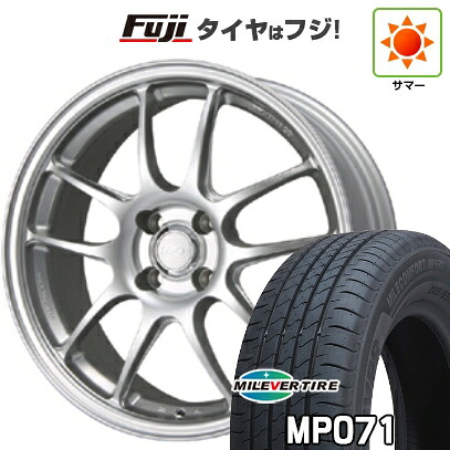 【新品国産車用4穴100】 夏タイヤ ホイール4本セット 185/60R15 ミレバー ミレコンフォート MP071(限定) ENKEI エンケイ PerformanceLine PF01 6.5J 15インチ(送料無料)｜フジコーポレーション