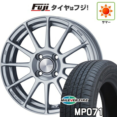 【新品国産車用4穴100】 夏タイヤ ホイール4本セット 185/60R15 ミレバー ミレコンフォート MP071(限定) ENKEI エンケイ PerformanceLine PF03 6J 15インチ(送料無料)｜フジコーポレーション