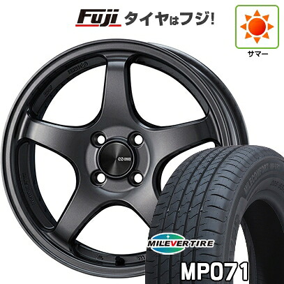 【新品国産車用4穴100】 夏タイヤ ホイール4本セット 185/60R15 ミレバー ミレコンフォート MP071(限定) ENKEI エンケイ PerformanceLine PF05 6J 15インチ(送料無料)