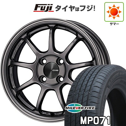 【新品国産車用4穴100】 夏タイヤ ホイール4本セット 185/60R15 ミレバー ミレコンフォート MP071(限定) ENKEI エンケイ PerformanceLine PF09 6J 15インチ(送料無料)｜フジコーポレーション