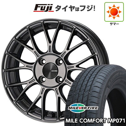 【新品 軽自動車】ハスラー デリカミニ(4WD) 夏タイヤ ホイール4本セット 165/60R15 ミレバー ミレコンフォート MP071(限定) ENKEI エンケイ PerformanceLine PFM1 5J 15インチ(送料無料)