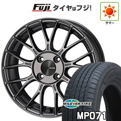 【新品国産車用4穴100】 夏タイヤ ホイール4本セット 185/60R15 ミレバー ミレコンフォート MP071(限定) ENKEI エンケイ PerformanceLine PFM1 6J 15インチ(送料無料)｜フジコーポレーション