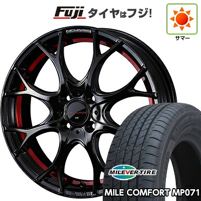 【新品 軽自動車】ハスラー デリカミニ(4WD) 夏タイヤ ホイール4本セット 165/60R15 ミレバー ミレコンフォート MP071(限定) WEDS ウェッズ ノヴァリス ローグ UY 4.5J 15インチ(送料無料)