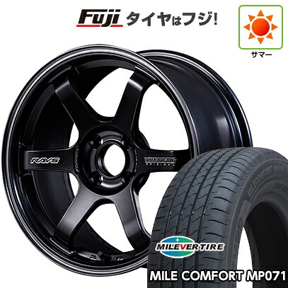【新品国産車用4穴100】 夏タイヤ ホイール4本セット 185/60R15 ミレバー ミレコンフォート MP071(限定) RAYS レイズ ボルクレーシング TE37 ソニック Black Shadow LTD. 6J 15インチ(送料無料)
