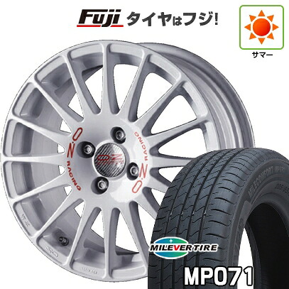 【新品国産車用4穴100】 夏タイヤ ホイール4本セット 185/60R15 ミレバー ミレコンフォート MP071(限定) OZ スーパーツーリズモ WRC 6.5J 15インチ(送料無料)