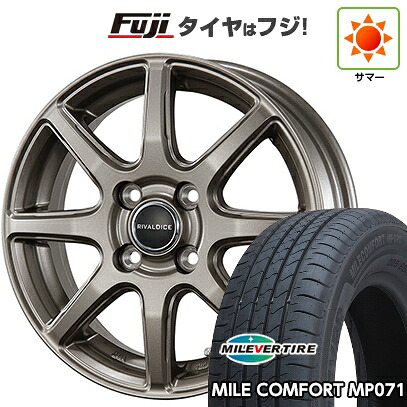 【新品 軽自動車】N-BOX タント スペーシア 夏タイヤ ホイール4本セット 155/65R14 ミレバー ミレコンフォート MP071(限定) トピー リヴァルダイス 01【限定】 4.5J 14インチ(送料無料)