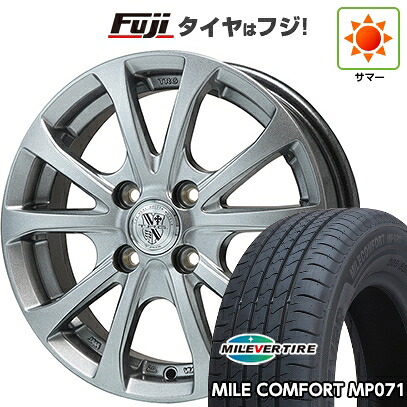 【新品 軽自動車】N-BOX タント スペーシア 夏タイヤ ホイール4本セット 155/65R14 ミレバー ミレコンフォート MP071(限定) ビッグウエイ TRG-バーンII 4.5J 14インチ(送料無料)