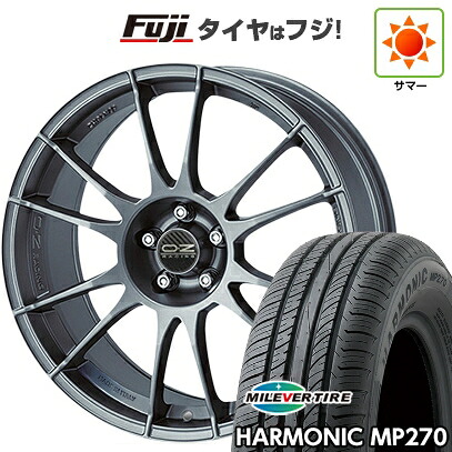 【新品国産車用4穴100】 夏タイヤ ホイール4本セット 195/55R16 ミレバー ハーモニック MP270(限定) OZ ウルトラレッジェーラ 7J 16インチ(送料無料)