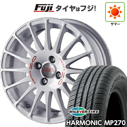 【新品国産車用4穴100】 夏タイヤ ホイール4本セット 195/55R16 ミレバー ハーモニック MP270(限定) OZ スーパーツーリズモ WRC 7J 16インチ(送料無料)｜フジコーポレーション 102,355円