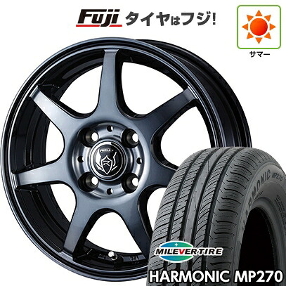 【新品国産車用4穴100】 夏タイヤ ホイール4本セット 175/65R14 ミレバー ハーモニック MP270(限定) WEDS ウェッズ ライツレー KW 5J 14インチ(送料無料)