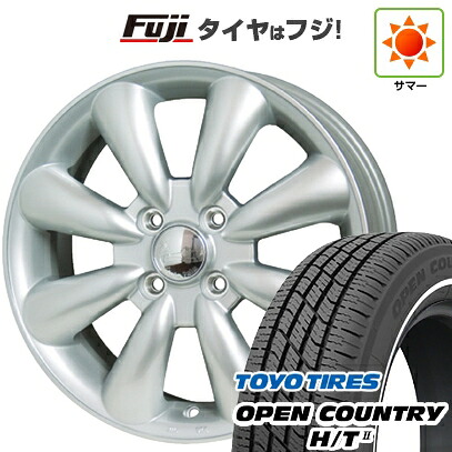 【新品 軽自動車】タフト ソリオ 夏タイヤ ホイール4本セット 165/65R15 トーヨー オープンカントリー H/TII ホワイトリボン ホットスタッフ ララパーム KC-8 5J 15インチ(送料無料)