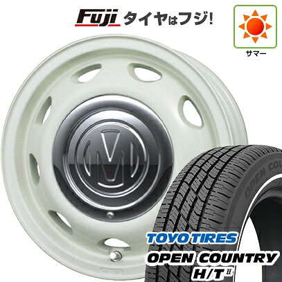 【新品 軽自動車】タフト ソリオ 夏タイヤ ホイール4本セット 165/65R15 トーヨー オープンカントリー H/TII ホワイトリボン クリムソン ディーン ミニ 5J 15インチ(送料無料)