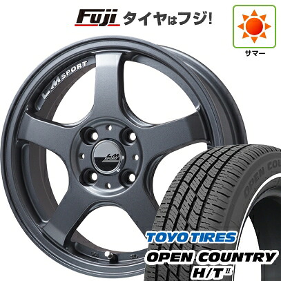 【新品 軽自動車】タフト ソリオ 夏タイヤ ホイール4本セット 165/65R15 トーヨー オープンカントリー H/TII ホワイトリボン レアマイスター LMスポーツ LM-05R(マットガンメタ) 5J 15インチ(送料無料) 56,760円