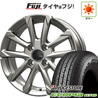 【新品】プロボックス/サクシード(リフトアップ) 夏タイヤ ホイール4本セット 185/80R14 102/100N ブリヂストン エコピア R710 モンツァ ZACK JP-325 5J 14インチ(送料無料)｜フジコーポレーション