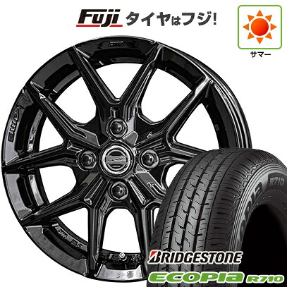 【新品】プロボックス/サクシード(160系) 夏タイヤ ホイール4本セット 155/80R14 88/86N ブリヂストン エコピア R710 共豊 スマック IG-TEC 5J 14インチ(送料無料)