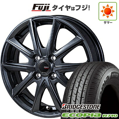 【新品】プロボックス/サクシード(160系) 夏タイヤ ホイール4本セット 155/80R14 88/86N ブリヂストン エコピア R710 モンツァ ZACK Sport-FT 5J 14インチ(送料無料)