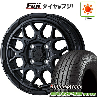 【新品】プロボックス/サクシード(リフトアップ) 夏タイヤ ホイール4本セット 185/80R14 102/100N ブリヂストン エコピア R710 WEDS ウェッズアドベンチャー スタットベルク2 5J 14インチ(送料無料)