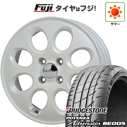 【新品 軽自動車】N-BOX タント スペーシア 夏タイヤ ホイール4本セット 165/55R15 ブリヂストン ポテンザ アドレナリン RE005 ホットスタッフ ララパーム オーバル 4.5J 15インチ(送料無料)｜フジコーポレーション
