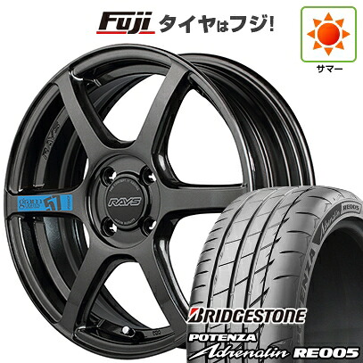 【新品 軽自動車】 夏タイヤ ホイール4本セット 165/50R16 ブリヂストン ポテンザ アドレナリン RE005 RAYS レイズ グラムライツ 57C6 SPEC-M 5.5J 16インチ(送料無料)|フジコーポレーション