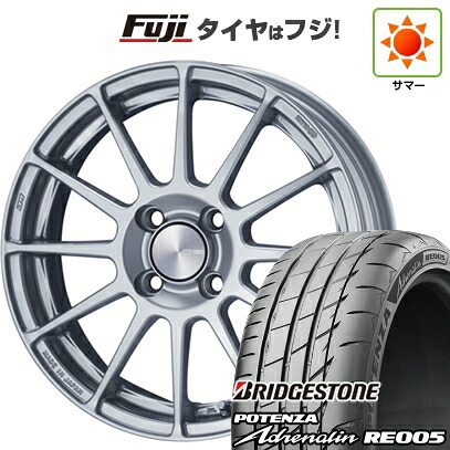 【新品 軽自動車】N-BOX タント スペーシア 夏タイヤ ホイール4本セット 165/55R15 ブリヂストン ポテンザ アドレナリン RE005 ENKEI エンケイ PerformanceLine PF03 5J 15インチ(送料無料)