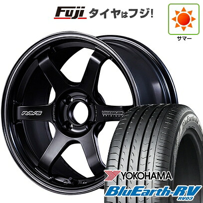 【パンク保証付き】【新品国産車用4穴100】 夏タイヤ ホイール4本セット 185/65R15 ヨコハマ ブルーアース RV-03 RAYS レイズ ボルクレーシング TE37 ソニック Black Shadow LTD. 6J 15インチ(送料無料)
