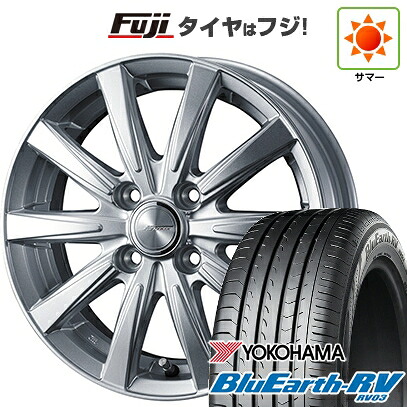 【パンク保証付き】【新品国産車用4穴100】 夏タイヤ ホイール4本セット 185/65R15 ヨコハマ ブルーアース RV-03 WEDS ウェッズ ジョーカー スピリッツ 5.5J 15インチ(送料無料)