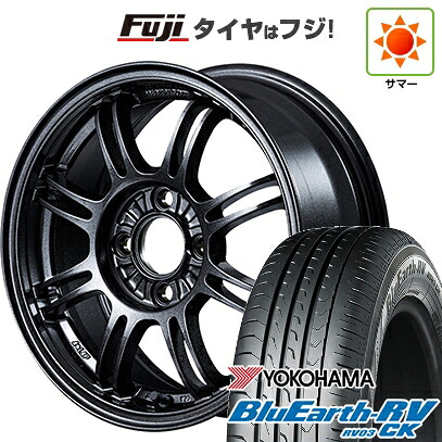 【パンク保証付き】【新品 軽自動車】エブリイワゴン 夏タイヤ ホイール4本セット 165/60R14 ヨコハマ ブルーアース RV-03CK RAYS レイズ A LAP 6J 14インチ(送料無料)