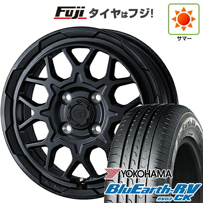【パンク保証付き】【新品 軽自動車】N-BOX タント スペーシア 夏タイヤ ホイール4本セット 155/65R14 ヨコハマ ブルーアース RV-03CK WEDS ウェッズアドベンチャー スタットベルク2 4.5J 14インチ(送料無料)