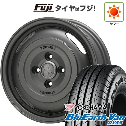 【新品】プロボックス/サクシード(リフトアップ) 夏タイヤ ホイール4本セット 185/80R14 102/100N ヨコハマ ブルーアース Van RY55 MLJ エクストリームJ ジャーニー 5J 14インチ(送料無料)