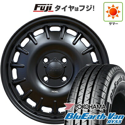 【新品】プロボックス/サクシード(リフトアップ) 夏タイヤ ホイール4本セット 185/80R14 102/100N ヨコハマ ブルーアース Van RY55 オフビート バウンティコレクション ノエル 5J 14インチ(送料無料)