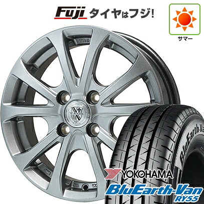 【新品】プロボックス/サクシード(リフトアップ) 夏タイヤ ホイール4本セット 185/80R14 102/100N ヨコハマ ブルーアース Van RY55 ビッグウエイ TRG-バーンII 5J 14インチ(送料無料)