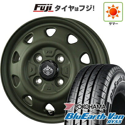 【新品】プロボックス/サクシード(リフトアップ) 夏タイヤ ホイール4本セット 185/80R14 102/100N ヨコハマ ブルーアース Van RY55 トピー ランドフット SWZ 数量限定 5J 14インチ(送料無料)｜フジコーポレーション