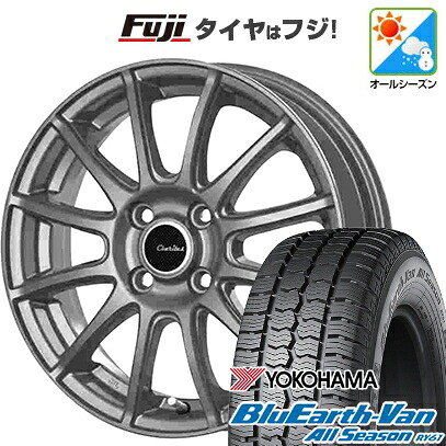 【新品】プロボックス/サクシード(160系) オールシーズンタイヤ ホイール4本セット 155/80R14 88/86N ヨコハマ ブルーアース Van RY61 オールシーズン テクノピア カリテス S12 5.5J 14インチ(送料無料)