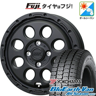 【新品】プロボックス/サクシード(160系) オールシーズンタイヤ ホイール4本セット 155/80R14 88/86N ヨコハマ ブルーアース Van RY61 オールシーズン ホットスタッフ マッドクロス リーコン 5J 14インチ(送料無料)