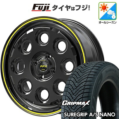 【新品】クロスビー/イグニス オールシーズンタイヤ ホイール4本セット 175/60R16 グリップマックス シュアグリップ オールシーズン ナノ(限定) 共豊 PPX ミルエイト 6J 16インチ(送料無料)