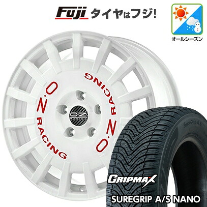 【新品】ライズ/ロッキー（ガソリン） オールシーズンタイヤ ホイール4本セット 195/65R16 グリップマックス シュアグリップ オールシーズン ナノ(限定) OZ ラリーレーシング 6.5J 16インチ(送料無料)｜フジコーポレーション