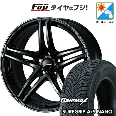 【新品】ライズ/ロッキー（ガソリン） オールシーズンタイヤ ホイール4本セット 195/60R17 グリップマックス シュアグリップ オールシーズン ナノ(限定) WEDS ウェッズスポーツ SA-52R 6.5J 17インチ(送料無料)