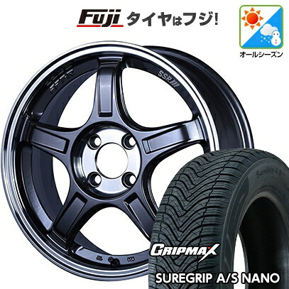 【新品 軽自動車】タフト ソリオ オールシーズンタイヤ ホイール4本セット 165/65R15 グリップマックス シュアグリップ オールシーズン ナノ(限定) SSR GT GTX03 5J 15インチ(送料無料)