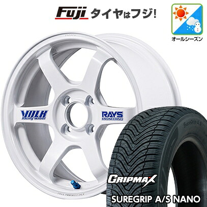 【新品 軽自動車】N-BOX タント スペーシア オールシーズンタイヤ ホイール4本セット 165/55R15 グリップマックス シュアグリップ オールシーズン ナノ(限定) RAYS ボルクレーシング TE37 ソニック 30th ステッカーVer 5.5J 15インチ(送料無料)