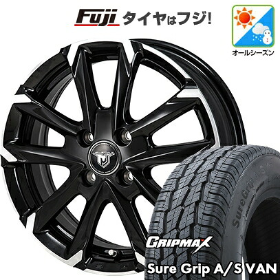 【新品】プロボックス/サクシード(160系) オールシーズンタイヤ ホイール4本セット 155R14C 88/86T グリップマックス シュアグリップ オールシーズン Van(限定2024年製) モンツァ JPスタイル MJ-V 5J 14インチ(送料無料) 43,740円