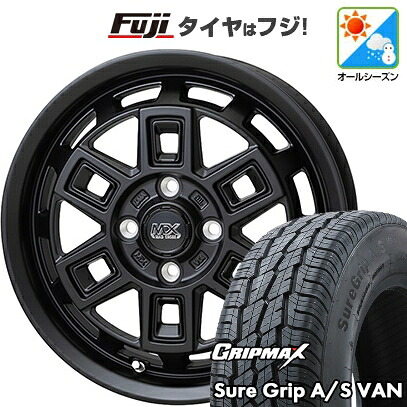 【新品】プロボックス/サクシード(160系) オールシーズンタイヤ ホイール4本セット 155R14C 88/86T グリップマックス シュアグリップ オールシーズン Van(限定2024年製) ホットスタッフ マッドクロス アイヴァー 5J 14インチ(送料無料)